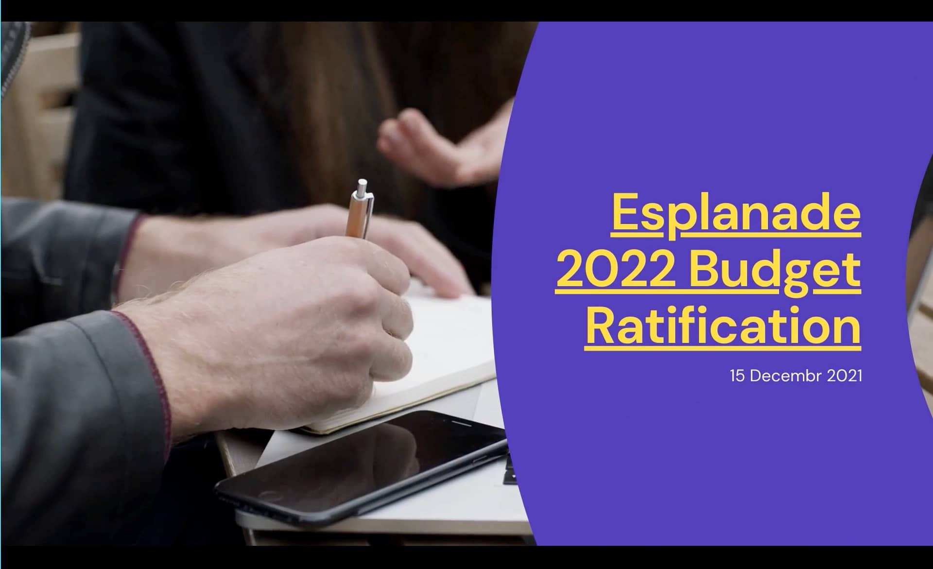 2022 Budget Ratification